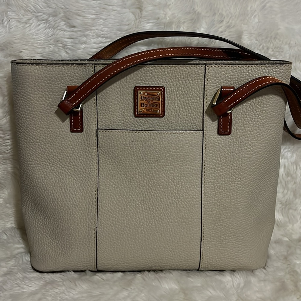 Dooney & Bourke Bone Cream Small Lexington Tote